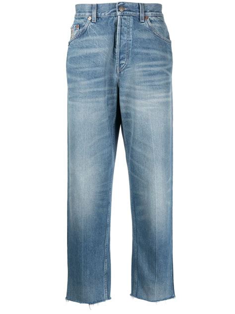 pantaloni gucci scontati|gucci denim jeans.